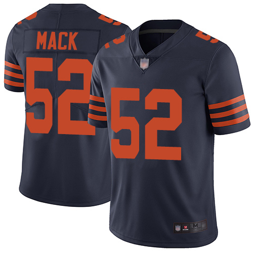 Chicago Bears Limited Navy Blue Men Khalil Mack Jersey NFL Football #52 Rush Vapor Untouchable